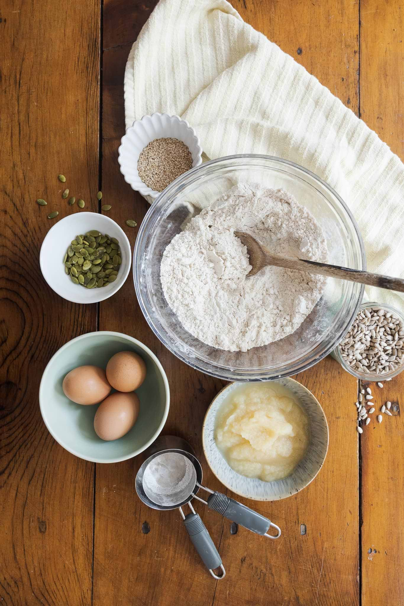 ingredients for sassy seed bread