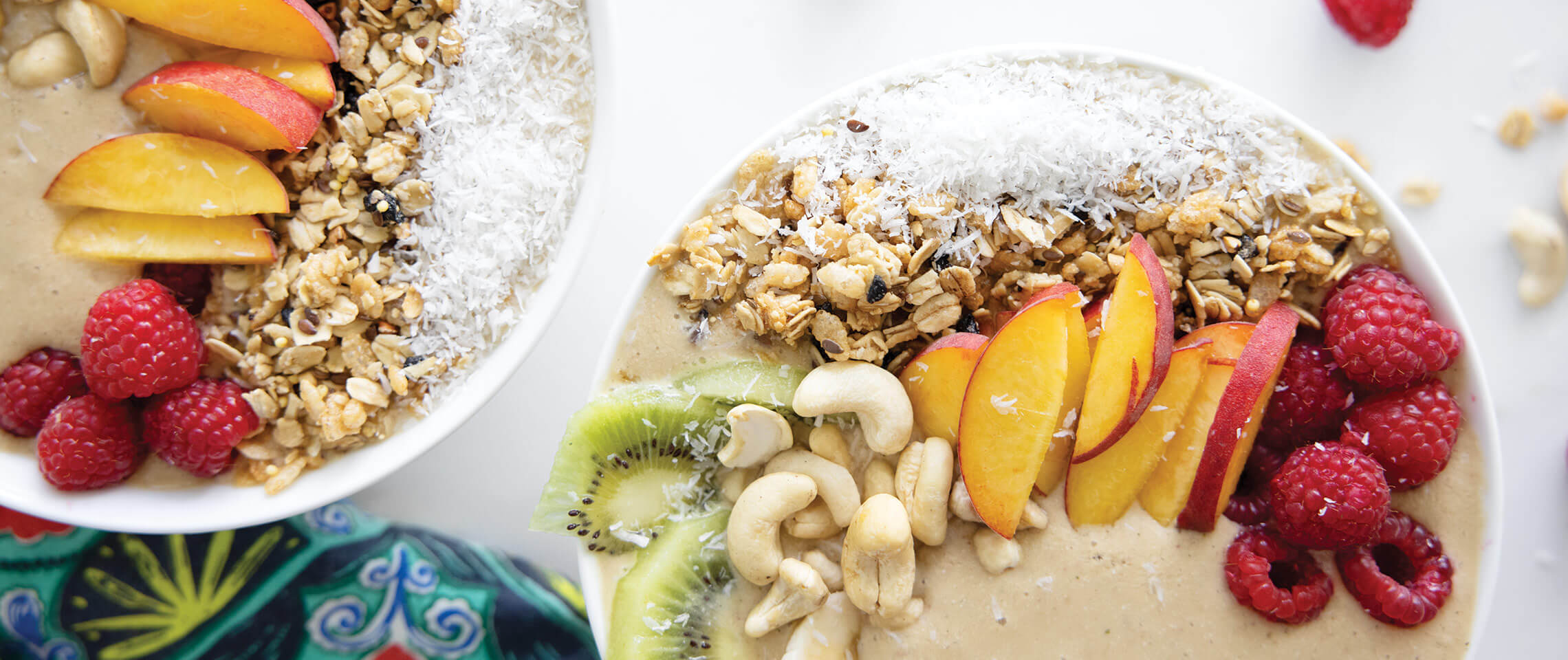 Peaches and Cream Smoothie Bowl • Joyous Well being