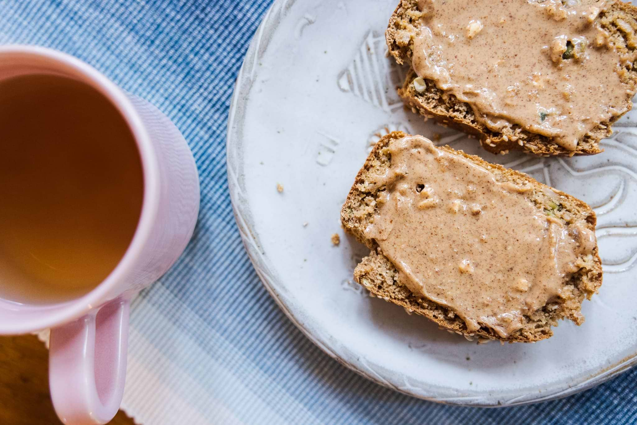 Glutenfree bread with tea